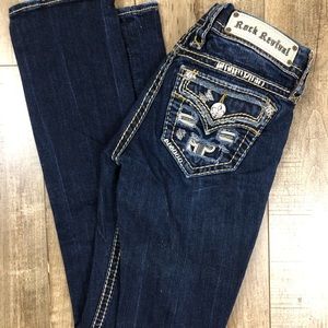 Rock Revival straight leg jeans size 25